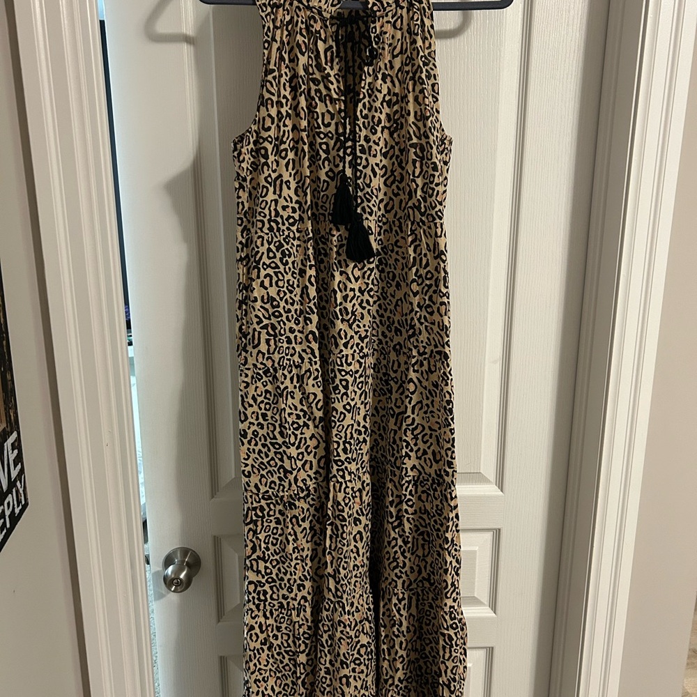 Mud Pie Leopard Print Maxi Dress